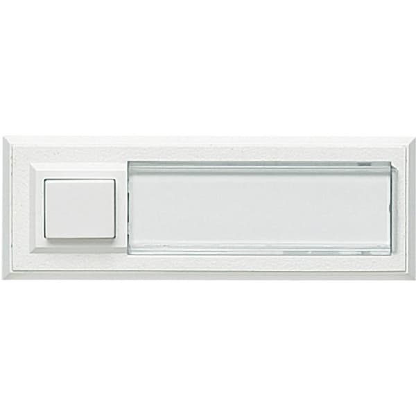 Grothe 51015 Klockknapp med namnskylt 1x Vit 12 V/1,5 A