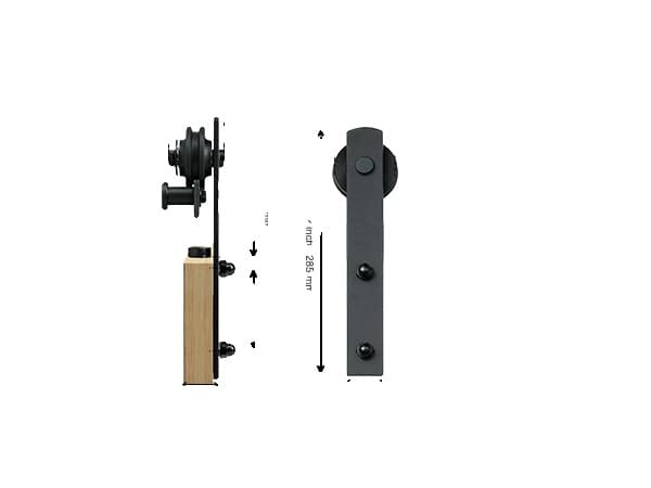 Skydede, 8 ft Dobbelt Dør-J 8 ft Single Door-I