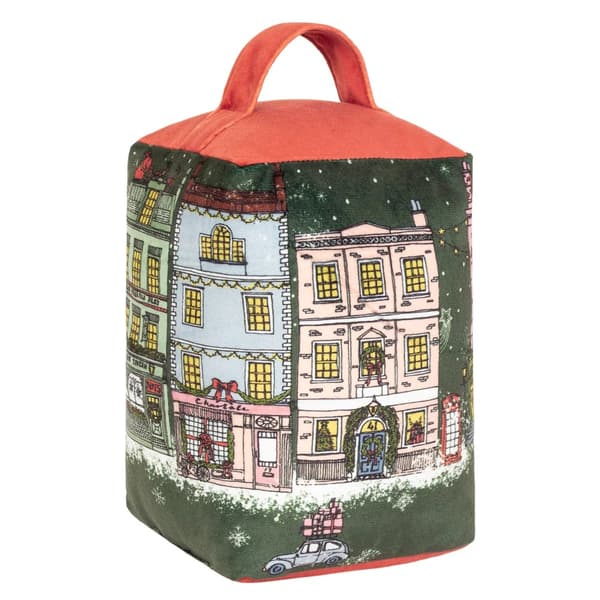 Furn Velvet Christmas Doorstop