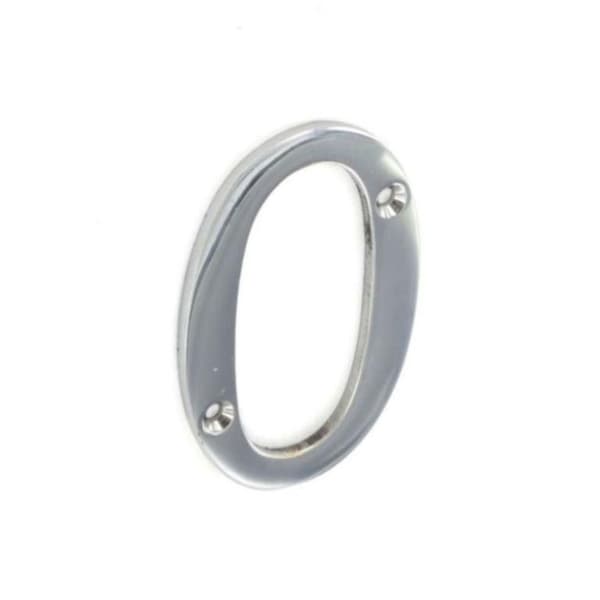 Securit 0 Krom Dørnummer Silver 0.7mm