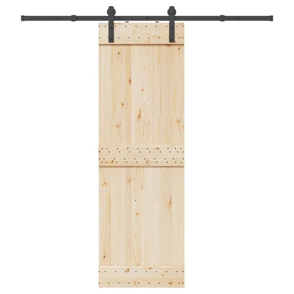 Skjutdörrsbeslag 200 cm stål svart