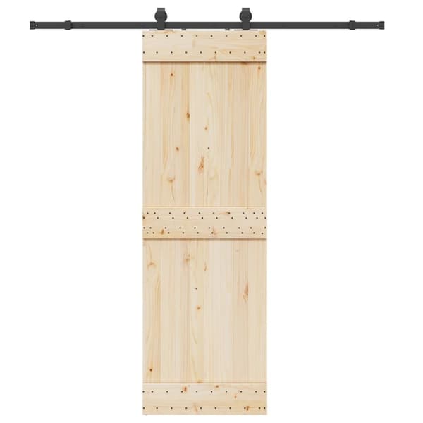 Skjutdörrsbeslag 200 cm stål svart