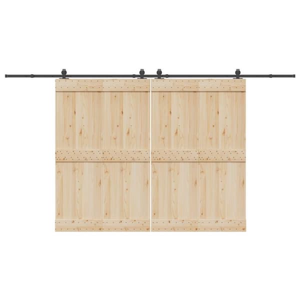 Skjutdörrsbeslag 400 cm stål svart