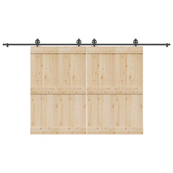 Skjutdörrsbeslag 400 cm stål svart
