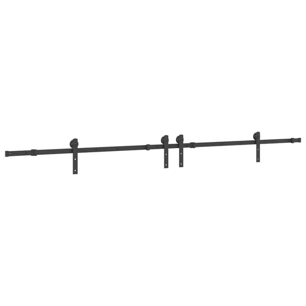 Skjutdörrsbeslag 305 cm stål svart