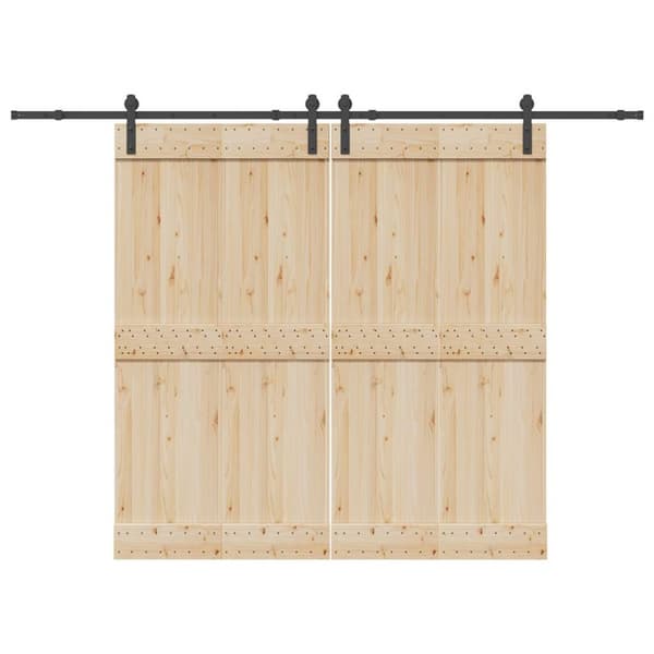 Skjutdörrsbeslag 305 cm stål svart