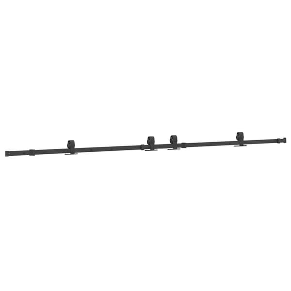 Skjutdörrsbeslag 305 cm stål svart