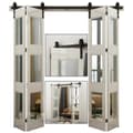 Miniatyrbillede 1 af 2: Bi-folding skydedør hardware kit, høj belastningskapacitet, glat betjening,3.3ft-101 cm, For 4 små døre