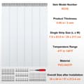Miniatyrbillede 2 af 2: PVC Strip Gardin, Holdbart Materiale, Temperaturinterval -20℃ til 60℃,38x84in