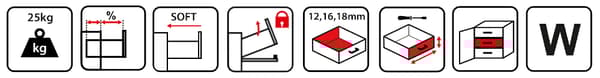 Laatikko GAMET SIMPLE BOX6, keskikokoinen, valkoinen, 500 mm