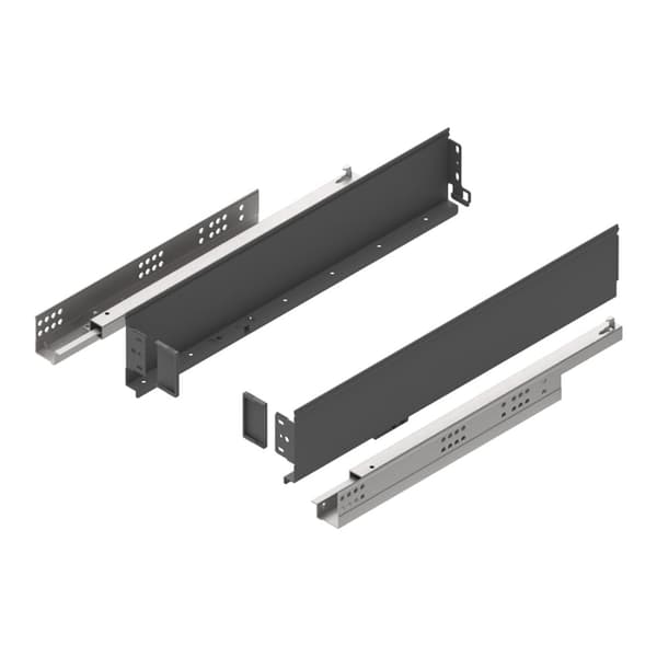 Skuffe GAMET SIMPLE BOX6, lav, antracit, 450 mm