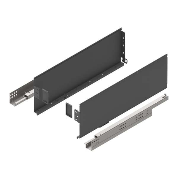GAMET SIMPLE BOX 6 skuffer, mellem, antracit, 450 mm