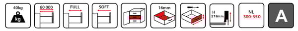 GAMET BOX2 laatikko, neliökisko, korkea, antrasiitti, 500 mm