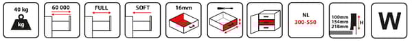 GAMET BOX2 laatikko, neliökisko, korkea, valkoinen, 550 mm
