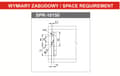 Miniatyrbillede 3 af 6: Skuffeside SPR2-150, hvid, 450 mm
