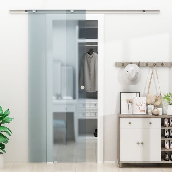 Skydedør i Glas, Aosom, 775/900/1025x2050 mm