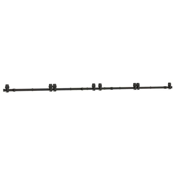 Skjutdörrsbeslag 366 cm stål svart