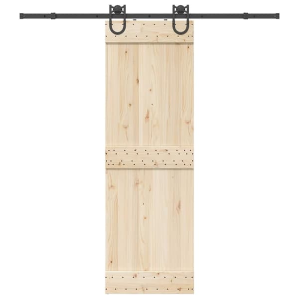 Skjutdörrsbeslag 200 cm stål svart