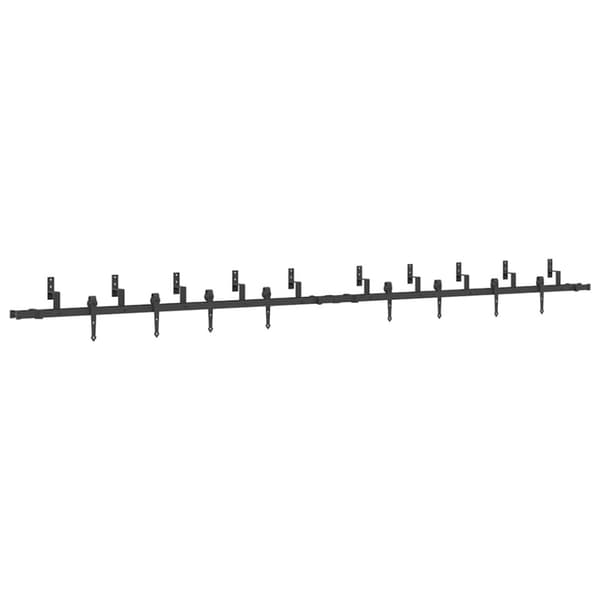 Skjutdörrsbeslag 427 cm stål svart