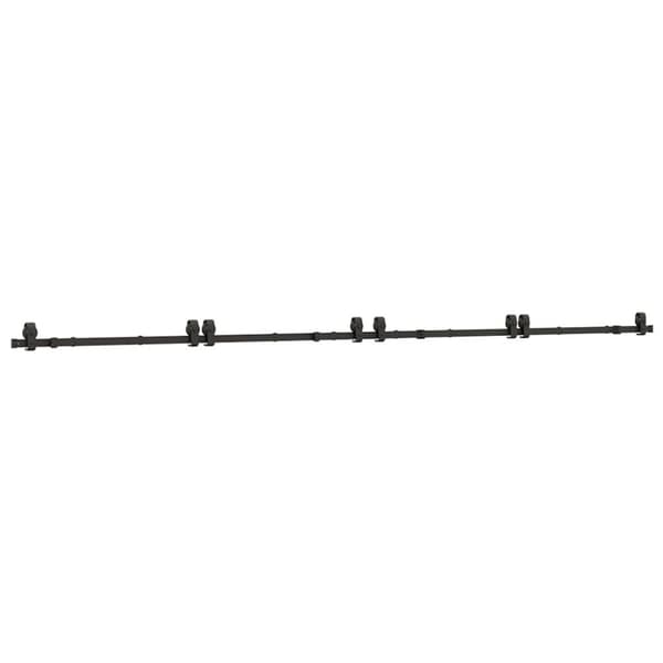 Skjutdörrsbeslag 400 cm stål svart