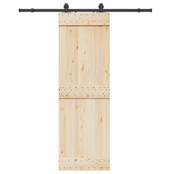 Skjutdörrsbeslag 183 cm stål svart