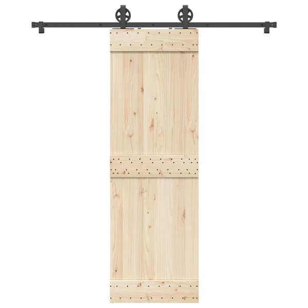Skjutdörrsbeslag 183 cm stål svart