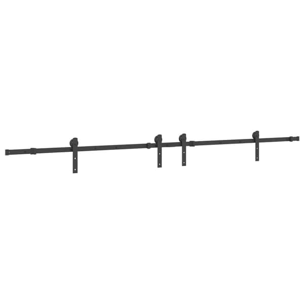 Skjutdörrsbeslag 427 cm stål svart