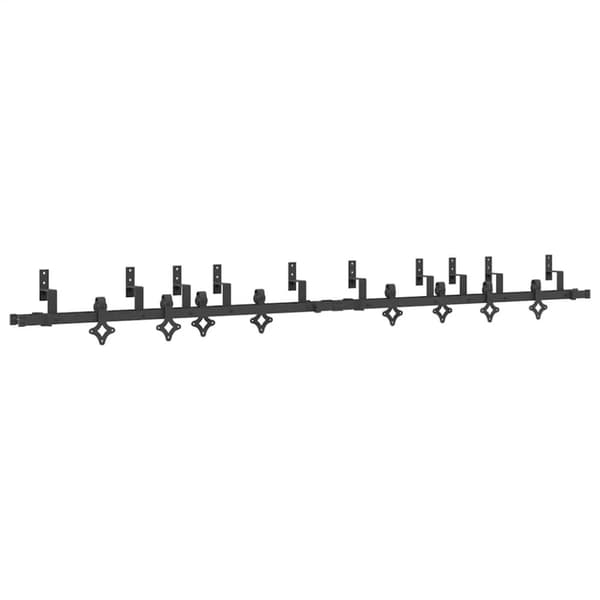 Skjutdörrsbeslag 305 cm stål svart