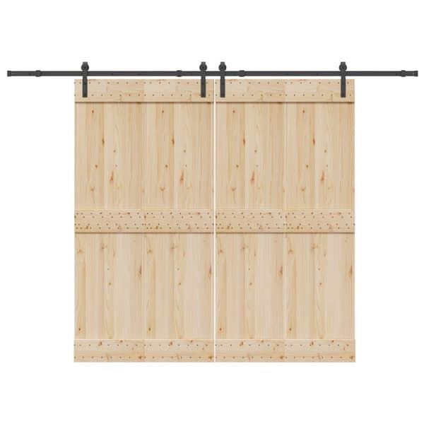 Skjutdörrsbeslag 305 cm stål svart