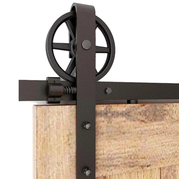 Skjutdörrsspårsats, ultraljudsoperation, hög belastningskapacitet,6,6FT 200cm Rail Kit, Hårdvarupaket