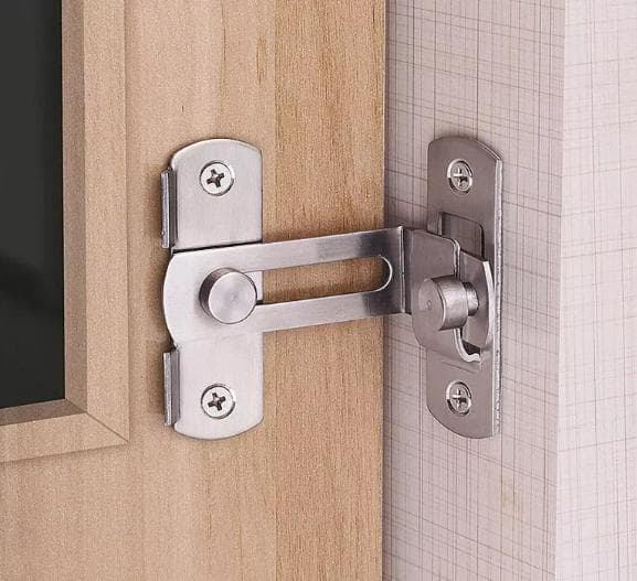 INF Dørsperre 90 grader rustfritt stål, 2 stk. størrelse L