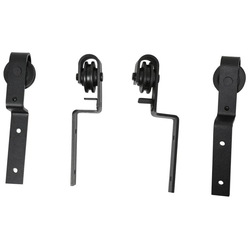 Rootz Door Accessories - Sliding Door System - Running Track - Sliding Door Fitting - Sliding Door Accessories - Black