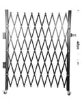 Pikkukuva 1 / 2: Käytävänturvaportti, kestävä teräsrakennus, helppo asennus,Musta 1,8x1.22m