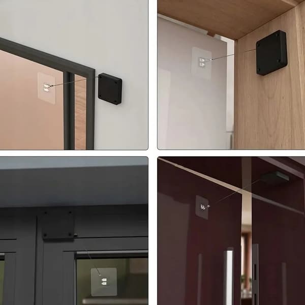 DØRLUKKER AUTOMATISK DØRSKAB SELVKLÆBENDE HURTIG INSTALLATION