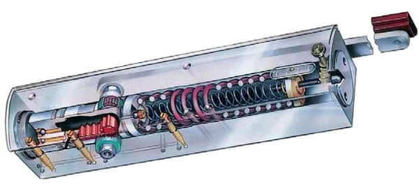 Dörrstängare serie TS 5000 silverfinish levereras utan armar - GEZE - 027 333