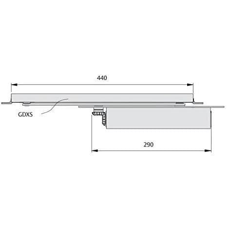 Ferme-porte Tesa Assa Abloy TEX26PL Silver