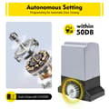 Miniatyrbillede 3 af 4: 750W Elektrisk Skydedørsåbner, Fjernbetjening op til 50 meter, Maksimal vægt 1600 kg,220-240V