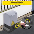 Miniatyrbillede 4 af 4: 750W Elektrisk Skydedørsåbner, Fjernbetjening op til 50 meter, Maksimal vægt 1600 kg,220-240V