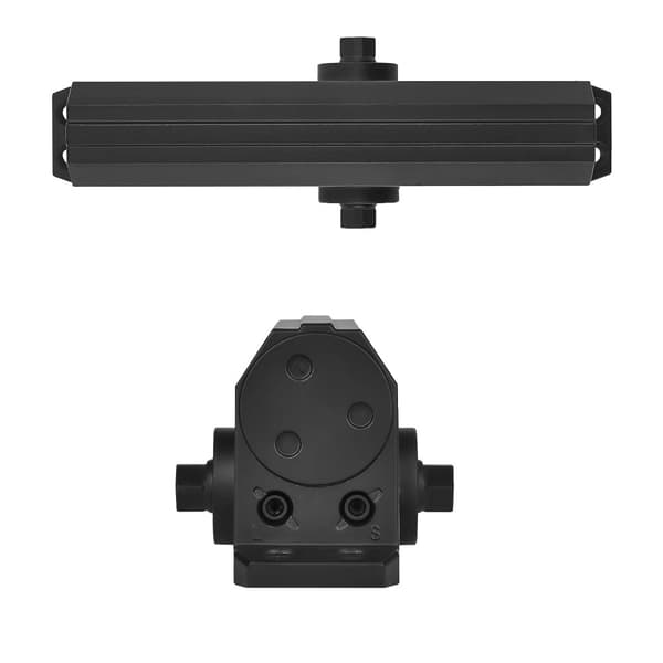 Dørpumpe, belastningsevne 330 lbs, støbt aluminium, hydraulisk bufferteknologi,330lbs Sort