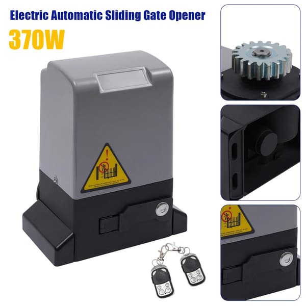 Elektrisk Skydedørsåbner, 370W/550W/750W Effekt, Fjernbetjeningsbekvemmelighed,370W motor