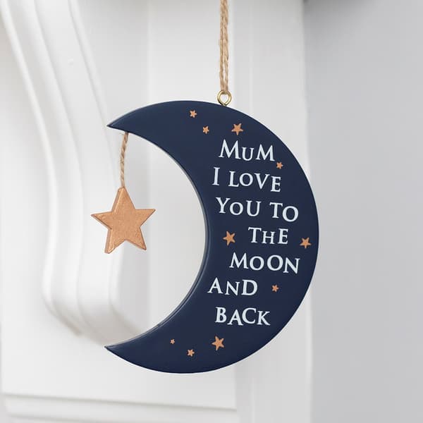 Something Different Mum I Love You Moon Plaque