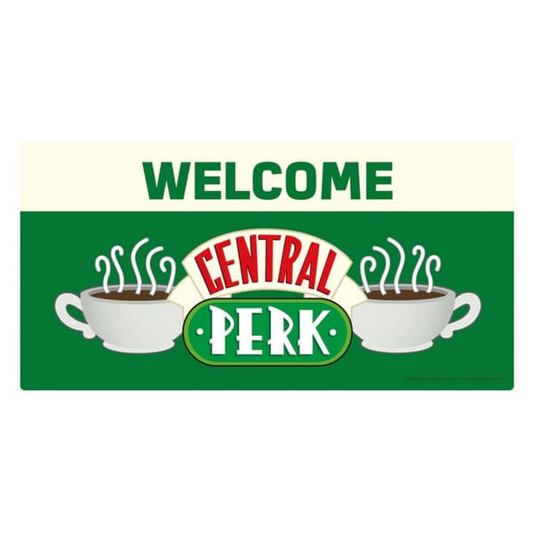 Friends Welcome To Central Perk Plaque Green/White One Size
