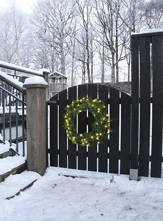 Jouluseppele kartio valolla LED 60 cm