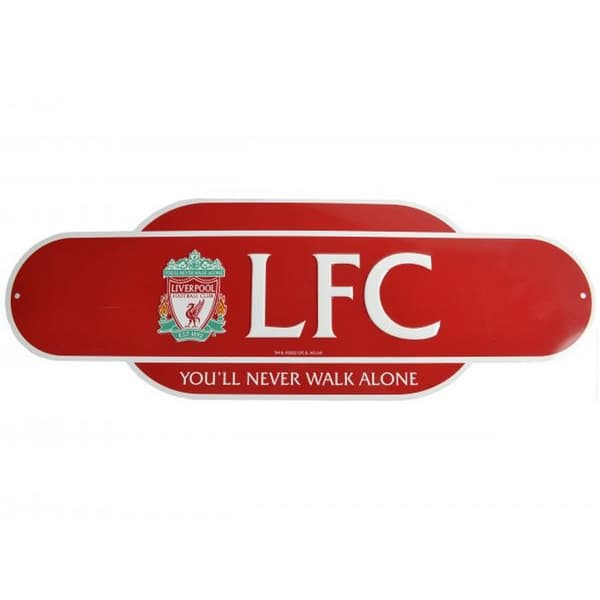 Liverpool FC Retro Years Street Sign Red/White One Size