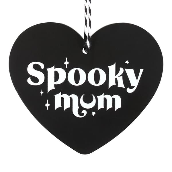 Something Different Spooky Mum Heart Hanging Sign