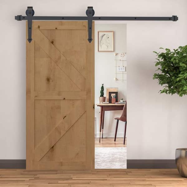 Skydedørs Hardware Kit, 200x4x0.6 cm, Brun