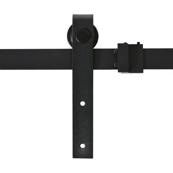 Skjutdörrssystem, 183x0.6x18 cm, Svart