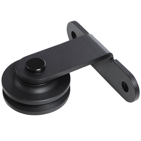 Skydedør Hardware Kit, 200x40x0.6 cm, Sort