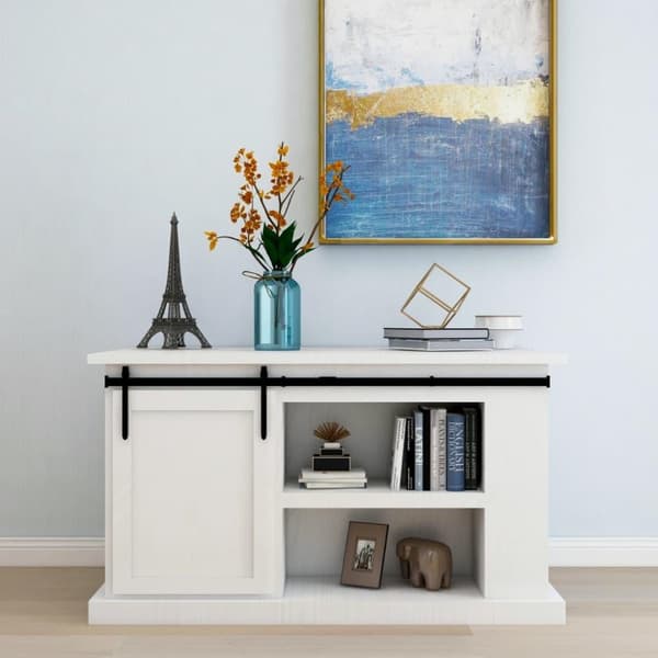 vidaXL Mini skyvedørsett karbonstål 122 cm