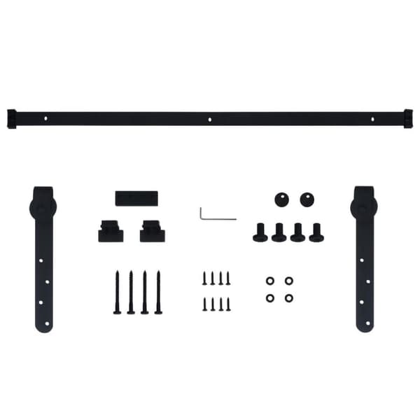 vidaXL Kaapin liukuoven asennussarja mini hiiliteräs 122 cm